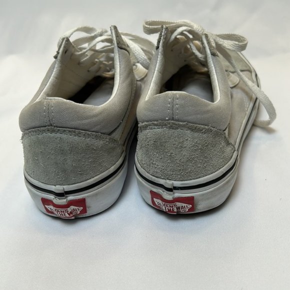Vans "Off the Wall" Unisex Grey Suede Skate Sneakers-Size Men's 5/Women's 6.5 - Picture 4 of 8